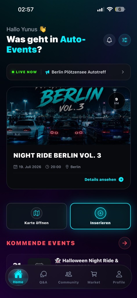 ROFT App Startseite
